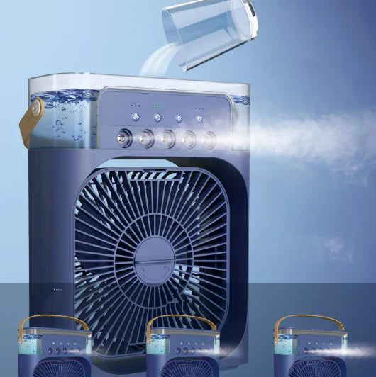 🔥 VENTILADOR CON HUMIFICADOR PORTÁTIL 3 EN 1 🔥